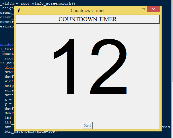 How To Create A Countdown Timer In Python Sourcecodester